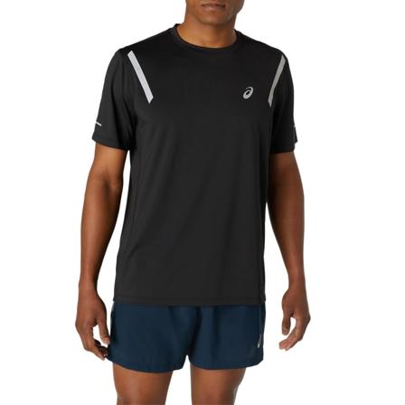 Asics Men's Lite-Show Short Sleeve Top Men Short sleeved fitness sweater Black L