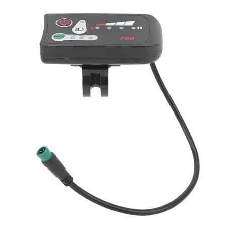 (pow yeah!) Elcykel LED Strømdisplaypanel Elcykelmodifikation Displaymåler med Vandtæt 5P Hankontakt til 22,2 mm Styr 36V