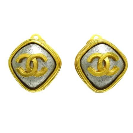 Chanel Vintage Pre-owned Earrings Gul, Dame Vintage Smykker, Størrelse: ONE Size