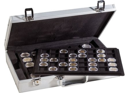 Møntkuffert - Med 5 møntbakker