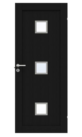 Swedoor Unique GWA 01L 320 Innerdörr svart ek 825x2040 mm, Dörrar