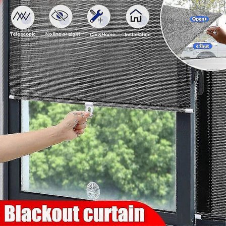 Universal Rullgardiner Sugpropp Solskydd Mörkläggningsgardin Bil Sovrum Kök Kontor Fönster Sol-