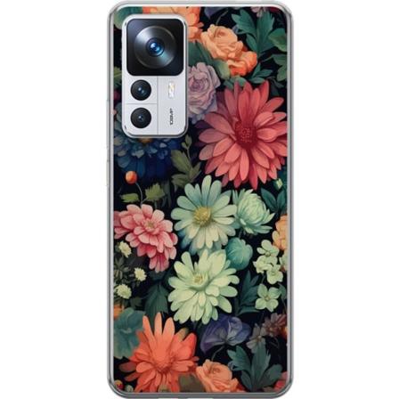Xiaomi 12T Pro Gjennomsiktig deksel Blomster