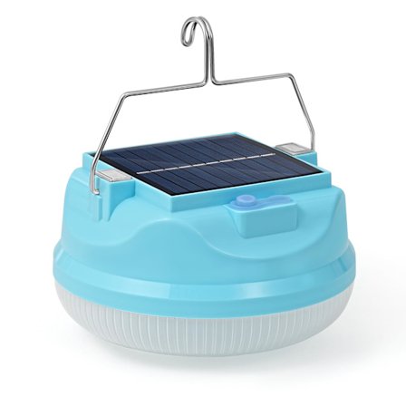 Solcelledrevet campinglanterne med krog, LED-lommelygte, bærbar essentiel belysning, genopladeligt batteridrevet teltlys.