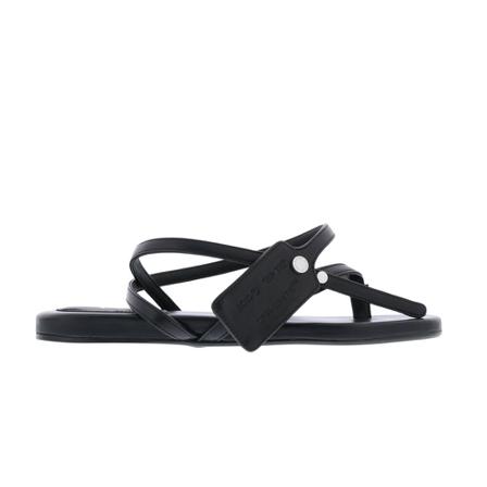 Off White, Flat Sandals Czarny, Kobieta, Rozmiar: 37 EU