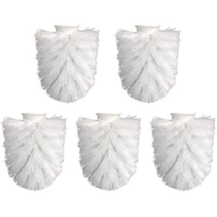 5 pakker Universal Toalettbørste Hode Tilbehør Passer Kun Til Veggmontert Toalettbørste