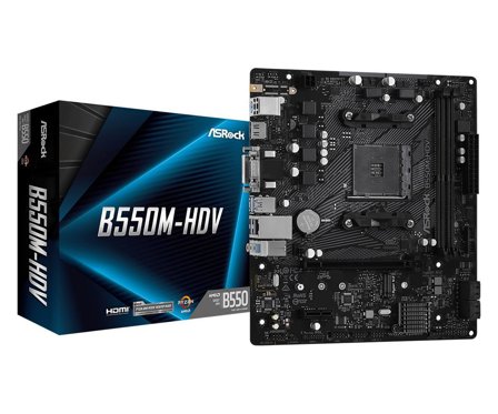 ASRock B550M-HDV - hovedkort - mikro ATX - Socket AM4 - AMD B550