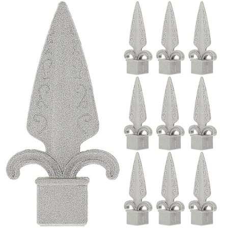 10 stk. Aluminium Hegn Spyd Hegn Afslutninger Udendørs Hegn Afslutning Toppe Hegn Forsyning-FCY