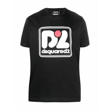 Dsquared2 - T-shirts - Svart - Herr - Storlek: L, Herr, Storlek: L