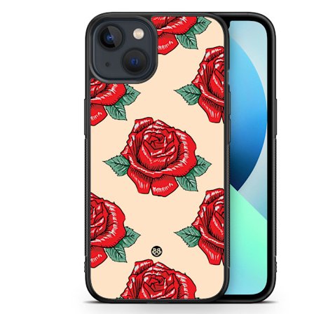 Bjornberry Skal iPhone 13 Mini - Rosor Mönster