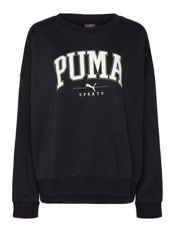 Puma Squad Crew Fl Sport Women Sport Clothing Sport Sweat-shirts & Hoodies Sport Sweat-shirts Black PUMA