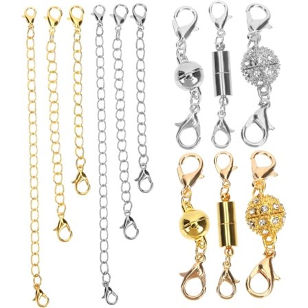 Halsbandförlängare för män DIY Halsbandsförlängare Metall Hummerlås