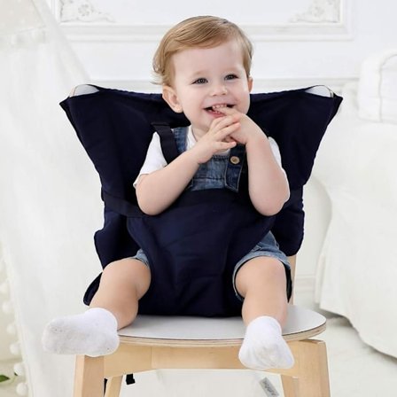 Vine Easy Seat Bärbar Resestol för Småbarn | Justerbar Säker Tvättad