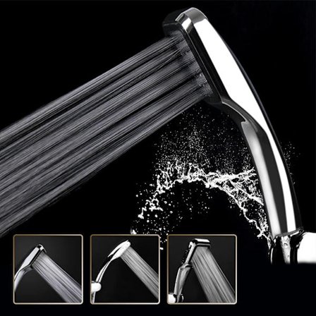 Handdusch med 300 Hål 300% Turbo Högtryck 30%