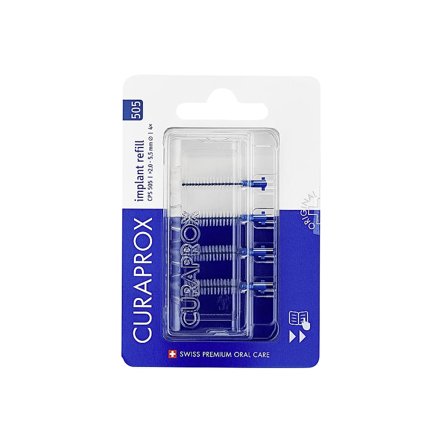 Curaprox Curaprox CPS 505 Soft Implant refill 4 stk. Blå, Medicin & Pleje, Mund & Tandpleje, Tandstikker