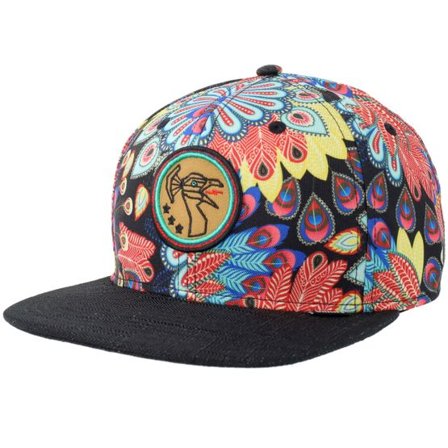Djinns - Multi snapback Keps - 6P Peacock Linen Multi Snapback @ Hatstore