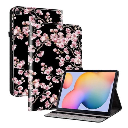 Kristalltextur Målat Läder Tablet Fodral-Perfet