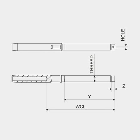 Seldén TERM. STUD 1/4RH(St)-ø3 (308-344)