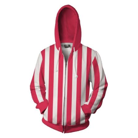 2023 ny anime One Piece afslappet hættetrøje med lynlås 3D digital print cosplay style 13 4XL