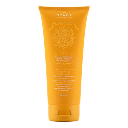 Gyada Cosmetics Hyalurvedic Impacco Ayurvedico Riflessante Gold Hair 200ml - Maschera Protezione Colore Capelli