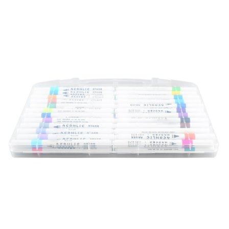 48 Väriä Akryylimaalitussit Nopeasti Kuivuvat Vedenpitävät Maalitussit Puulle Kankaalle Kivelle Lasipinnoille DIY Askarteluun