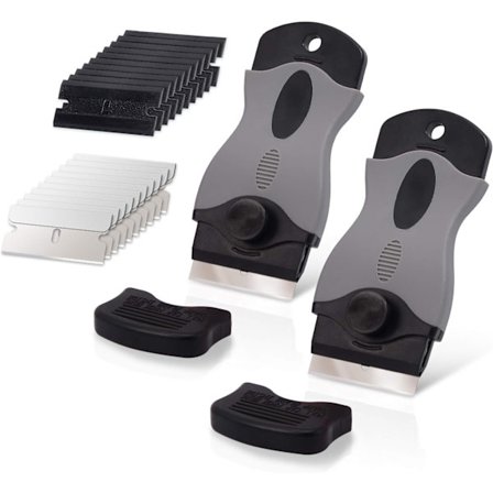 2 st Glasskeramikspisskrapa med 20 plastsrapor + 20 st