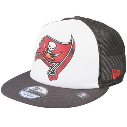New Era - NFL Wit trucker Cap - Tampa Bay Buccaneers 9FIFTY Foamtruck C3 White/Brown Trucker @ Hatstore