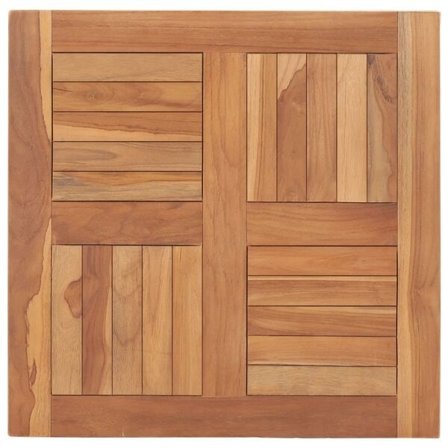 vidaXL Bordsskiva massiv teak 60x60x2,5 cm