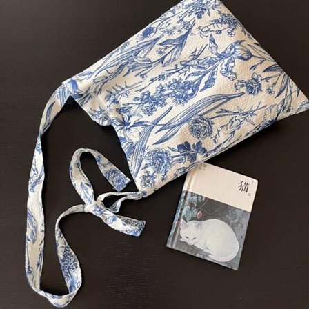 Vintage blommig axelväska Dam shoppingväskor STYLE B STYLE B