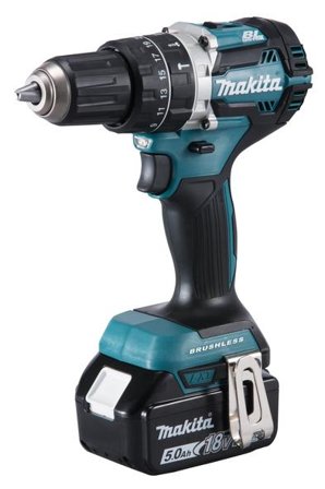 Makita DHP484 slagtrekker - 2x 5.0Ah LXT 18V - 54Nm - med Makpac-koffert