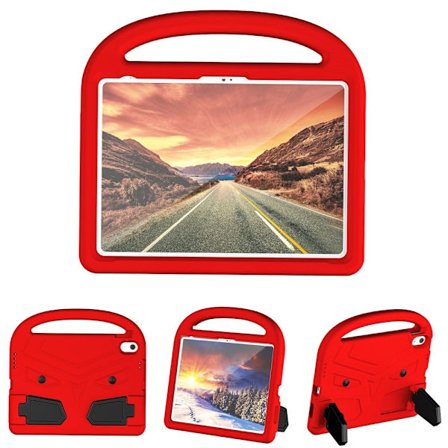 SKALO iPad 11" (2025) Børneskal med håndtag og stativ - Rød