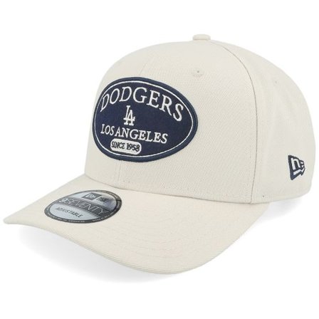New Era - MLB Beige adjustable Keps - Los Angeles Dodgers MLB Patch 9SEVENTY Stone Adjustable @ Hatstore