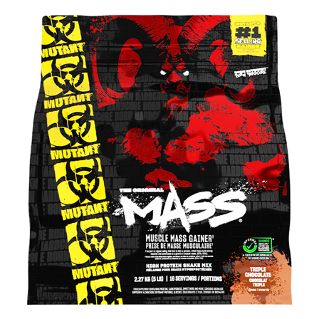 Weight gainer Mutant Mass Gainer 2,2 kg, Triple Chocolate - Bodyman.dk