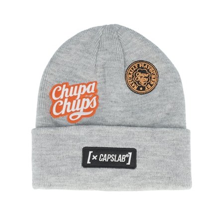 Capslab - Grijs cuff Beanie - Beanie Chupa Chups Grey Cuff @ Hatstore