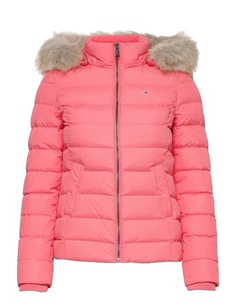Tjw Basic Hooded Down Jacket Pink Tommy Jeans