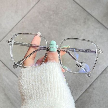 Anti-Blue Light Glasögon Överdimensionerade glasögon GRÅ