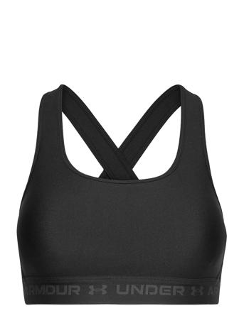 Ua Crossback Mid Bra Lingerie Bras & Tops Sports Bras - ALL Svart Under Armour