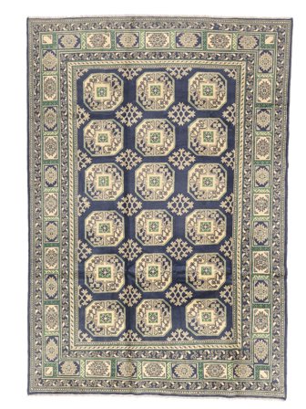 Medalionowy Afgan Fine Dywan 201X291 Wełna