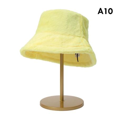 2023 Fuskpels Fluffy Bucket Hat Kvinder Mænd Efterår Udendørs Varmt A10 One Size