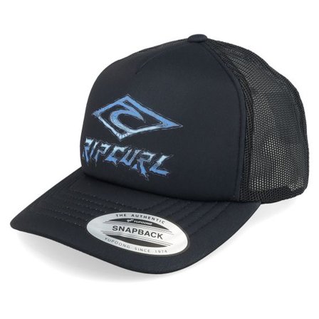 Rip Curl - Svart trucker Keps - Weekender A-frame Black/Blue Trucker @ Hatstore
