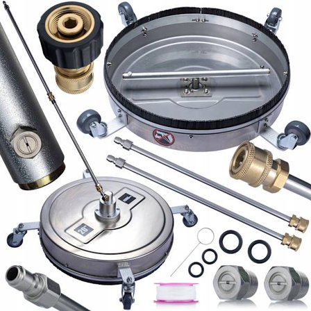 T-Racer Stalbørste 50 Cm 275 Bar – Hurtigkobling 3/8" | Stal | Reservedel for Karcher HD, HDS