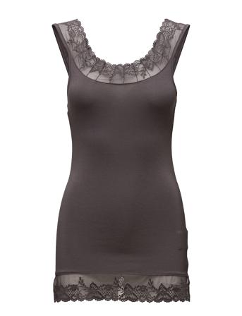 Florence Top T-shirts & Tops Sleeveless Grå Cream
