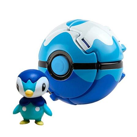 Flip Pet Eksploderende Poké Ball Mini Dukke + Fang Ball-s 22