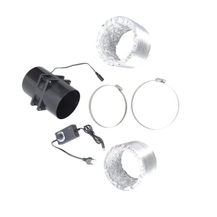 Inline-kanavapuhallin Ilmanpoistopuhallin Suodatin Kanavanopeuden säätö Uuttopuhallin Kotitalouskäyttöön Ulkokäyttöön