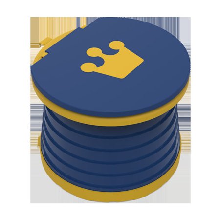 Vikbar toalett för barn, resetoalett 24 * 5 cm blå