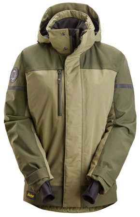 Snickers Workwear 1177-3135 Vinterjakke khaki grønn XS, Klær