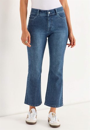 Cellbes of Sweden - Superstretch ankeljeans Sara i mellomblå denim for damer i størrelse 54S