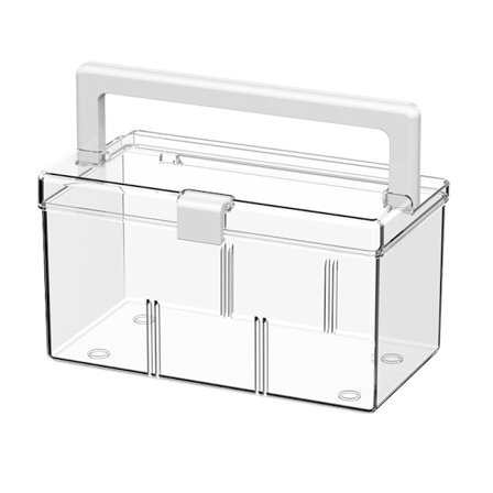 Korujen järjestäjä meikkikotelon järjestäjä kannettava pölytiivis säiliö ensiapulaukku lääkkeiden säilytyslaatikko yhteensopiva kotiperheen ompeluun, 