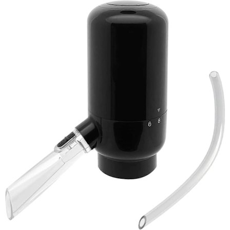 Elektrisk vin-sparkler hælder Premium vin dispenser Automatisk vin hælder (Sort)