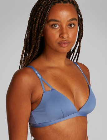 Calvin Klein Longline Triangle Rp - Blue - L